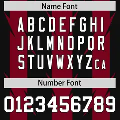 Black Crimson Razr Stripe Graffiti Pattern Flag Football Jersey 4