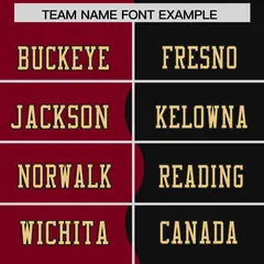 Black Crimson Split Mesh Authentic Fashion Football Jersey 3