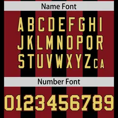 Black Crimson Thick Stripe Authentic Football Jersey 4