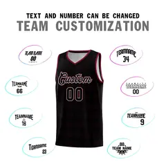 Black Crimson Trailblazer Dot Pattern Basketball Jersey 4
