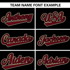 Black Crimson Varsity Full-Zip Letterman Baseball Jacket 7