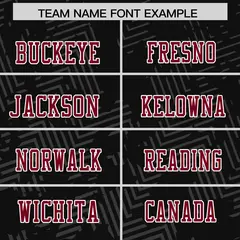 Black Crimson-White Graffiti Line Authentic Football Jersey 3