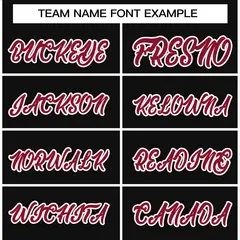 Black Crimson-White Raglan Sleeves Varsity Full-Snap Letterman Jacket 3