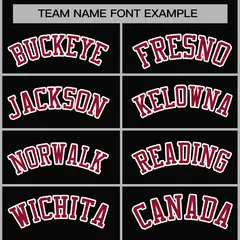 Black Crimson-White Varsity Full-Snap Letterman Jacket 5