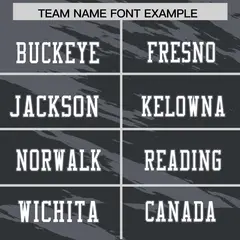 Black Dark Gray Scratch Pattern Authentic Football Jersey 3