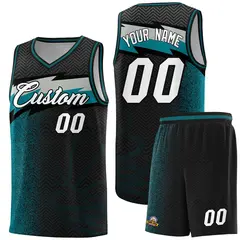 Black Dot Scatter Graffiti Pattern Basketball Jersey 1