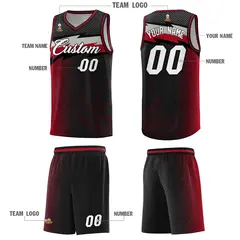 Black Dot Scatter Graffiti Pattern Basketball Jersey 2