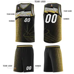 Black Dot Scatter Graffiti Pattern Basketball Jersey 2