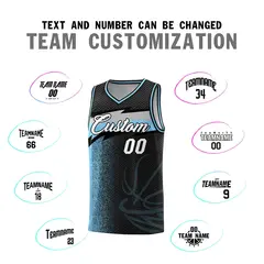 Black Dot Scatter Graffiti Pattern Basketball Jersey 3
