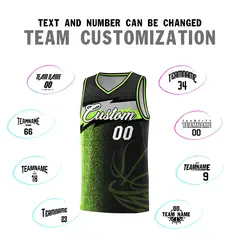 Black Dot Scatter Graffiti Pattern Basketball Jersey 3
