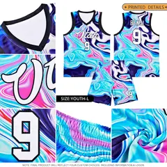 Black Fluid Painting Pattern Basketball Jersey 2