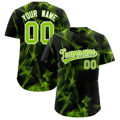 Black Fumes Graffiti Pattern Baseball Jersey 1