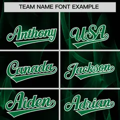 Black Fumes Graffiti Pattern Baseball Jersey 3