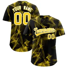 Black Fumes Graffiti Pattern Baseball Jersey 1