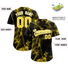 Black Fumes Graffiti Pattern Baseball Jersey 2