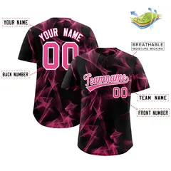 Black Fumes Graffiti Pattern Baseball Jersey 2