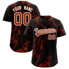 Black Fumes Graffiti Pattern Baseball Jersey 1