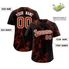 Black Fumes Graffiti Pattern Baseball Jersey 2