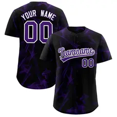 Black Fumes Graffiti Pattern Baseball Jersey 1