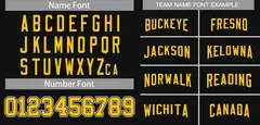 Black Gold-Black Classic Style Authentic Football Jersey 3