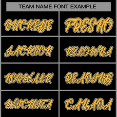 Black Gold-Black Classic Varsity Full-Snap Letterman Jacket 5