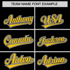 Black Gold-Black Varsity Full-Snap Letterman Jacket Hoodie 5