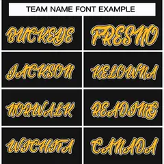 Black Gold Black-White Classic Hockey Jersey 3