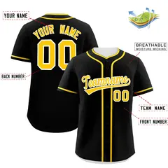 Black Gold Classic Authentic Baseball Jersey 2