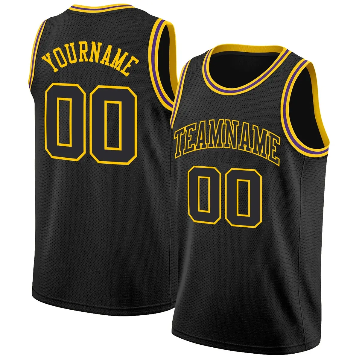 Black Gold Classic Authentic Basketball Jersey