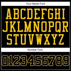Black Gold Classic Authentic Basketball Jersey 3