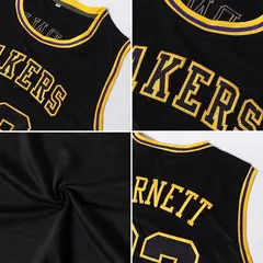 Black Gold Classic Authentic Basketball Jersey 5