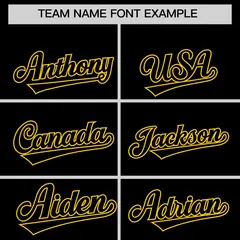 Black Gold Full-Zip Varsity Letterman Jacket Hoodie 5