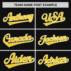 Black Gold Horizontal Stripe Pullover Baseball Jersey 3