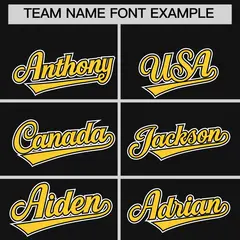 Black Gold Ice Cream Helmet Pattern Hockey Jersey 3