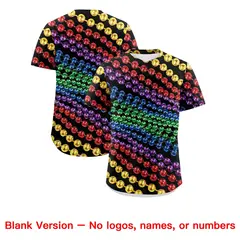 Black Gold Mardi Gras Authentic Baseball Jersey 2
