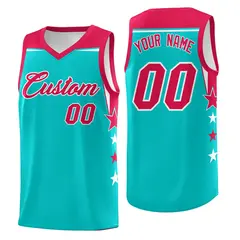 Black Gold Orange Star Color Block Two Tone Side Basketball Jersey 1