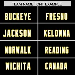 Black Gold Raglan Authentic Football Jersey 3