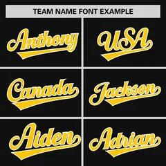 Black Gold Raglan Pullover Authentic Baseball Jersey 3