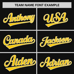 Black Gold Raglan Sleeve Authentic Baseball Jersey 3