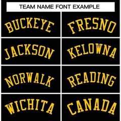 Black Gold Raglan Sleeves Varsity Full-Snap Letterman Jacket 3