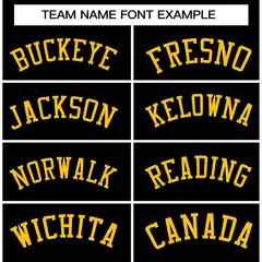 Black Gold Raglan Sleeves Varsity Full-Snap Letterman Jacket 5