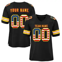 Black Gold-Red Classic Style Authentic Football Jersey
