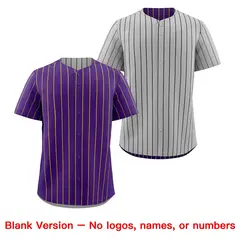Black Gold Reversible Stripe Baseball Jersey 8