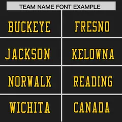 Black Gold Shoulder Star Pattern Flag Football Jersey 3