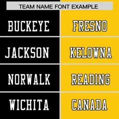 Black Gold Split Two-Tone Authentic Football Jersey 3
