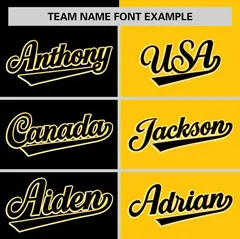 Black Gold Two Tone Striped Authentic Baseball Jersey 3