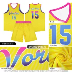 Black Gold Wave Pattern Sports Uniform Basketball Jersey 6