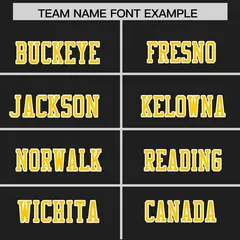 Black Gold-White Color Block Raglan Sleeves Football Jersey 3