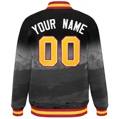Black Gold-White Denver Skyline Varsity Full-Snap Track Jacket 4