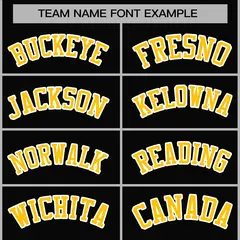 Black Gold-White Varsity Full-Snap Letterman Jacket 5